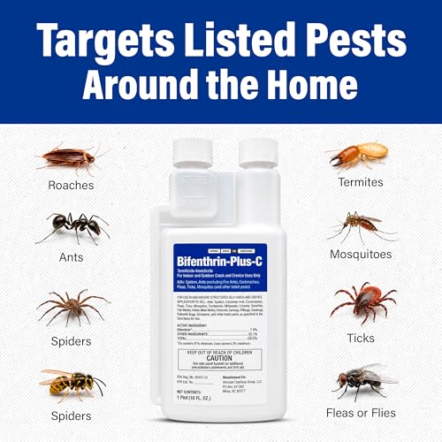 Bifenthrin Plus-C Insecticide, 16 oz, Roach Killer - size: 16 oz