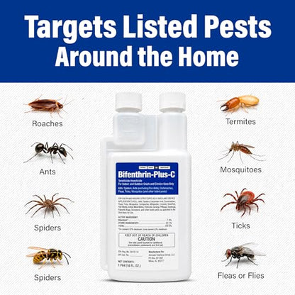 Bifenthrin Plus-C Insecticide, 16 oz, Roach Killer - size: 16 oz
