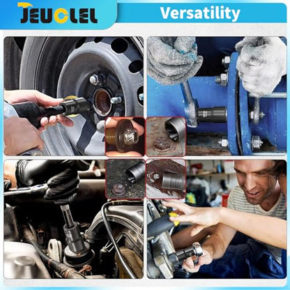5PCS Twist Lug Nut Socket Set, 1/2" Drive Bolt Nut Extractor Tool - color: 5pcs Lug Nut Extractor 1/2 Inch Drive
