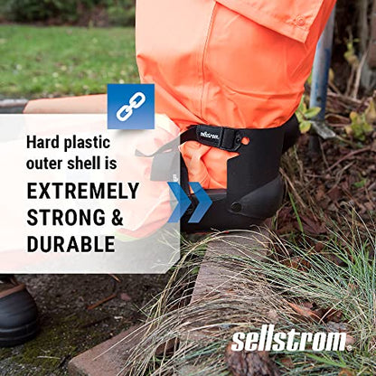 Sellstrom Ultra Flex Hybrid KneePro Knee Pads with Built-In Gel Pads - for Construction, Gardening, Roofing, Work, Flooring - Pro Protection & Comfort for Men & Women
