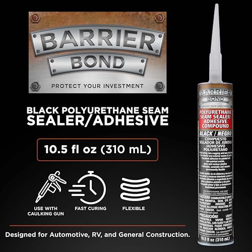 Barrier Bond - Seam Sealant/Adhesive, 10.5oz Cartridge, Black Polyurethane