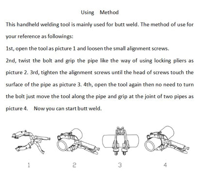 Xiao & Dao Pro Locking Welding Pipe Plier clamp, Round Tube Welding Clamp 11Inch ，woodworking 1-pack - color: 11-inch 1-pack