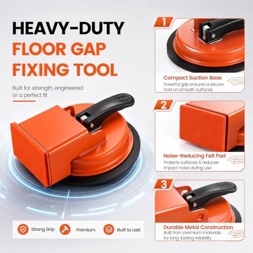 Floor Gap Fixer Tool 90° Suction Cup Floor Repair Markers Kit 12PCS