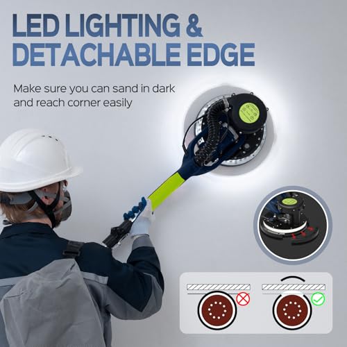 Drywall Sander, IMQUALI 2026 Upgraded 8-Amp Popcorn Ceiling Removal Tool - color: Blue & Green
