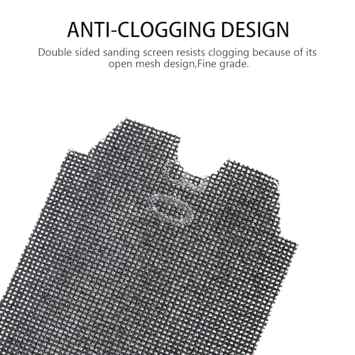 SCOTTCHEN Drywall Sanding Screen Mesh Sheet 4-3/16" x 11-1/4" Grit #80-12pcs - style: #80-12pcs