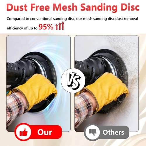 25 Pcs 9 Inch Mesh Sanding Disc Assortment for Drywall Sander - style: 9 Inch