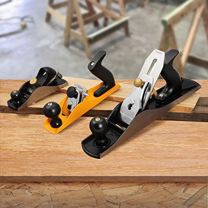 Hoteche No.4 Wood Plane - Adjustable Smoothing Bench Hand Planer for Woodworking and Trimming - 9.5-Inch Jointer Plane with 2-Inch Blade - size: 2-Inch Blade(Standard)
