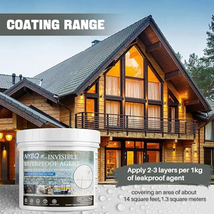 Invisible Waterproof Agent 18oz，Waterproof Sealant Indoor & Outdoor Use - size: 18OZ