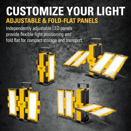 CAT 10000 Lumen 4-Panel LED Work Light with Tripod Stand - 980886CWT