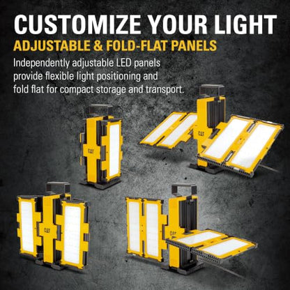 CAT 10000 Lumen 4-Panel LED Work Light with Tripod Stand - 980886CWT
