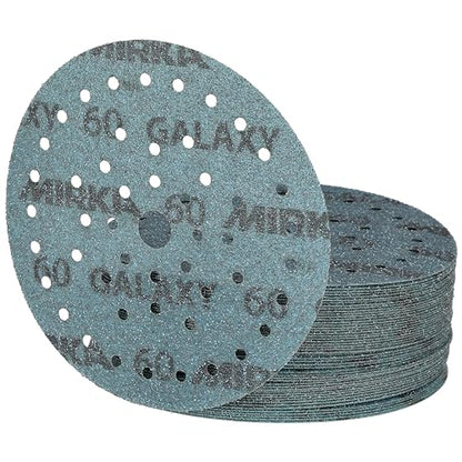 Mirka Galaxy Multifit 6'' Ceramic Sanding Discs 60 Grit Hook & Loop 50 Pack - size: Grit 60