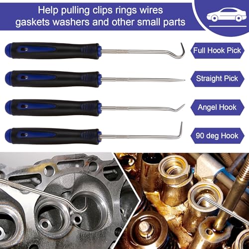 BFXM 9PCS Auto Trim Removal Tool kit, Clip Pry Tools Kit No Scratch - color: Blue * 9PCS