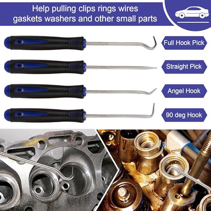 BFXM 9PCS Auto Trim Removal Tool kit, Clip Pry Tools Kit No Scratch - color: Blue * 9PCS