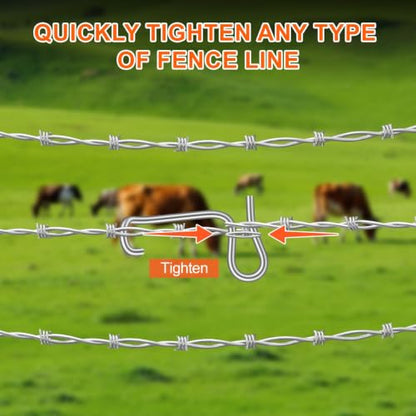 Fence Wire Tightener Farm Repair Tools Kit Quick Easy Tighten Barbed Wires