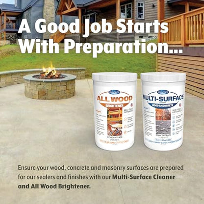 Seal-Once All Wood Brightener Powder, Rejuvenates and Restores Wood, 1 lb