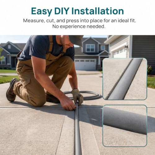 1/4 Inch x 115 Ft EPDM Backer Rod, Weather Resistant - color: Gray