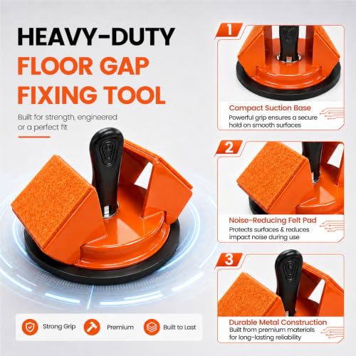 Floor Gap Fixer Tool Double 45° Suction Cup Repair Kit with Markers