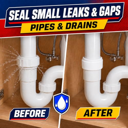 Moldable Waterproof Sealant Putty (White) for Leaks, Gaps, Pipes & Drains - color: White