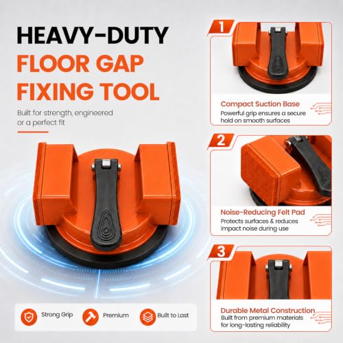 Floor Gap Fixer Tool Double 90° Suction Cup Flooring Repair Kit Pro