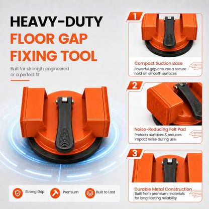 Floor Gap Fixer Tool Double 90° Suction Cup Flooring Repair Kit Pro