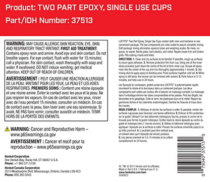 Loctite 494151 Fast Cure Epoxy Mixer Cup, 4-Gram Mixer Cup