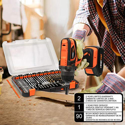 ENERTWIST 112 PCS Drill Bit Set, Screwdriver Bits Set with Portable Case - style: 112PCS
