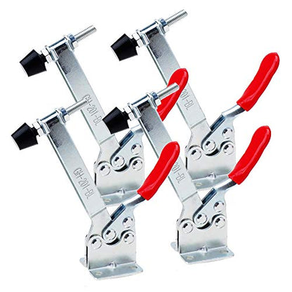 E-TING 4Pcs Hand Tool 201BL Extended Quick Release Horizontal Toggle Clamp