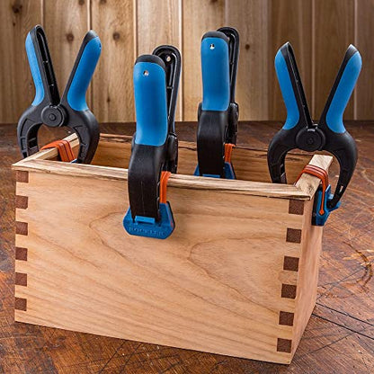 Rockler Bandy Spring Clamps (3-Pair) One-Handed Nylon Clamp Set - size: 3PACK-Medium