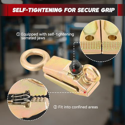 Professional 5 Ton 2-Way Auto Body Repair Clamp Kit 3PCS
