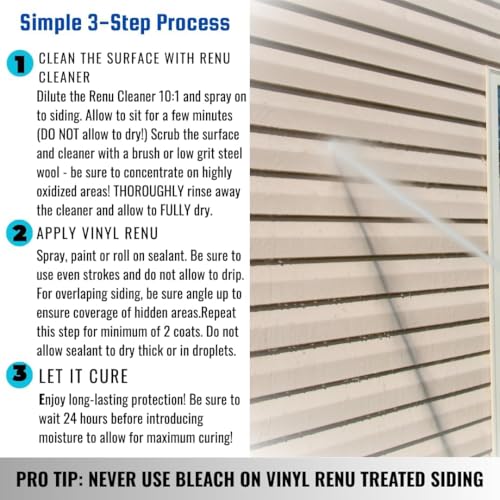 Vinyl Renu Premium Siding Restorer, Revive all siding, 5 Gallon - size: 640 Fl Oz 5G Pail Kit