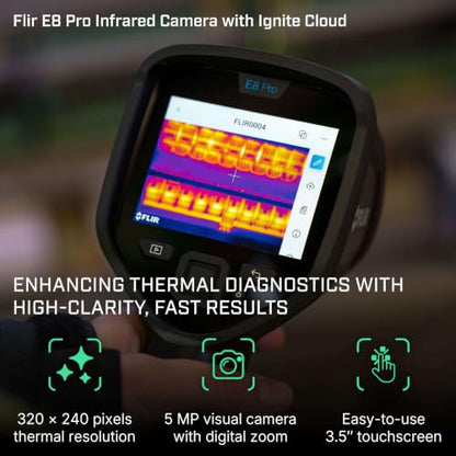 Flir E8 Pro Thermal Imaging Camera, WiFi, 320x240 MSX, Ignite Cloud - color: E8 Pro Wifi