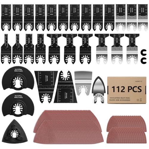 AVID POWER 112 Pcs Oscillating Saw Blades Compatible with Most Brands