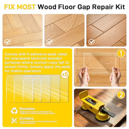Floor Gap Fixer Tool, Heavy Duty Suction Cup Tool, Laminate Flooring Tools