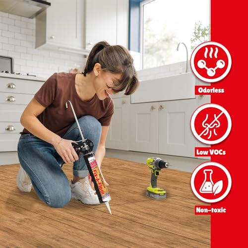 Fix-A-Floor Polyurethane Wood Flooring Repair Adhesive Extra Strength for Hardwood Wood Floors 10.1 oz. Tubes *for Best Results Use The Proven Power of a Caulk Gun*