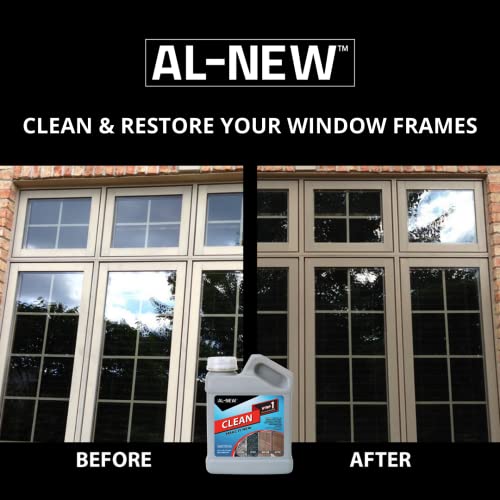 AL-NEW Step 1 Clean | Cleaning Solution for Outdoor Patio Furniture, Garage Doors, Window Frames, Exterior Lights & Fencing (16 Ounce) - size: 16 Fl Oz (Pack of 1)