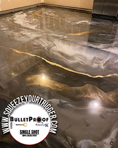 BP Resins: Single Shot |100% Solids Epoxy Resin Kit (3 Gallons) Solvent-Less, Two Component Gloss Coat Finish- Low VOC! Industrial Use, Garages, Floors, Wood, Acrylic & More! (Clear) + Free Mixer - color: CLEAR - 3 GAL