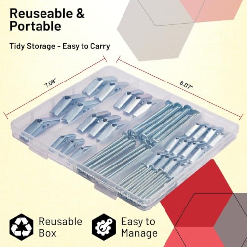 28 Pcs Toggle Bolts for Drywall, Heavy Duty Butterfly Wall Anchors
