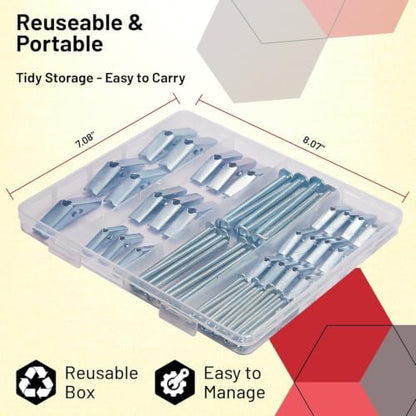 28 Pcs Toggle Bolts for Drywall, Heavy Duty Butterfly Wall Anchors