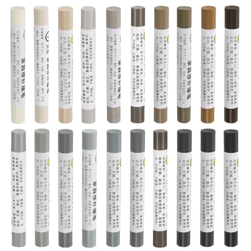 20 Pcs Wood Filler Sticks Wood Repair Wax Crayons Gray Series - color: Gray Series