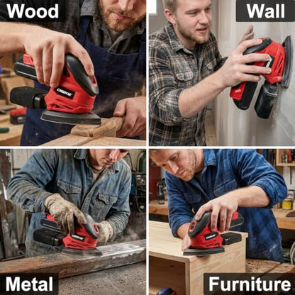 Cordless Detail Sander for Milwaukee M18 Battery (Tool Only) 12000 OPM