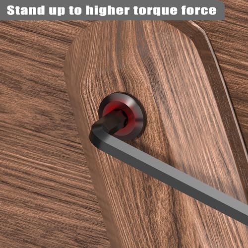 VGBUY M6-1 x 25 mm 55pcs Flat Head Hex Socket Cap Screws Metric M6 Bolts, 304 Stainless Steel 18-8, Black Zinc Plated, Full Thread, with Hex Spanner - size: M6 x 25mm(55pcs)