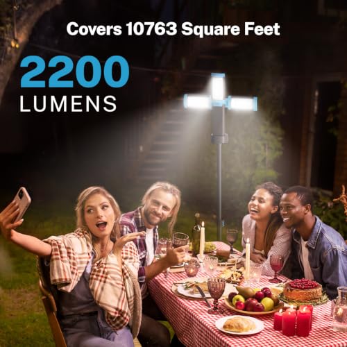 OGERY Rechargeable 10000mAh Camping Light with Stand - color: Blue