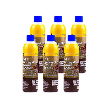 Miracle Sealants Grout Sealer Aerosol Spray, 15 oz, 6 Pack - size: 6 Pack