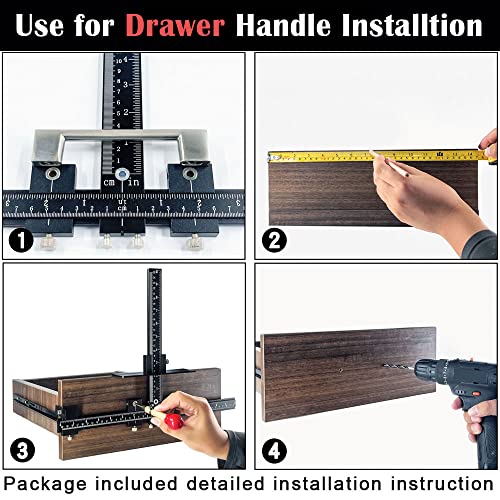 King&Charles Aluminum Cabinet Hardware Jig&Auto Center Punch - style: MAX-Aluminum