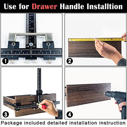 King&Charles Aluminum Cabinet Hardware Jig&Auto Center Punch - style: MAX-Aluminum