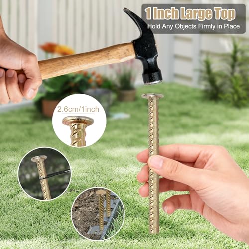 6 Rebar Stakes, 16 Inch, 1/2 Inch Diameter, Galvanized Steel