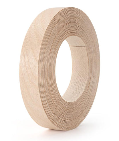Birch Edge Banding 7/8 Inch x 100 Ft Preglued Iron on Wood Veneer Tape, Natural Birch Iron-On Veneer Edging, Flexible Hot Melt Adhesive Plywood Band Roll for Cabinet and Table Repair - color: Birch, size: 7/8 inch X 100 ft