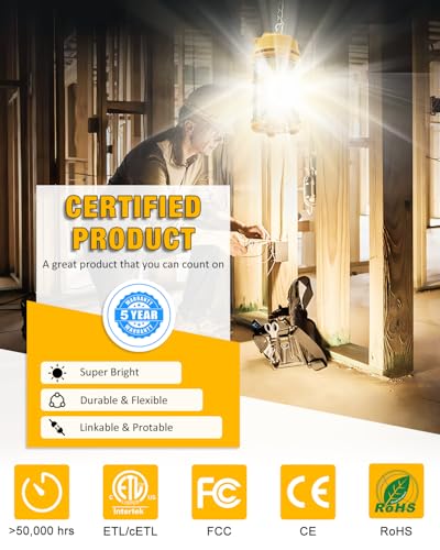 LED Temporary Work Light 150W 19500LM 5000K Construction Light - color: 150W