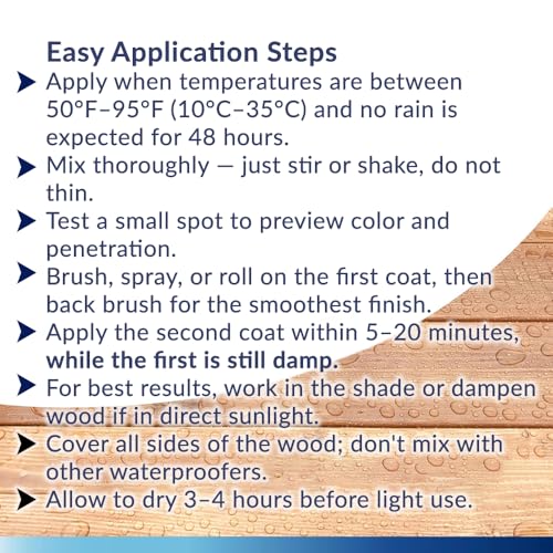 SEAL-ONCE Marine Ready Mix Wood Sealer and Stain, Coastal Gray, 2 Gallon - color: Coastal Gray, size: 2 Gallon