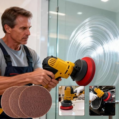10 Pack 5" 120 Grit Non-Scratch Polishing Pad Hook & Loop Discs, Non-Abrasive Finishing Pads, Buff & Polish Finished Surfaces, Wood Oil & Wax Application, 5 Inch Orbital Sander Polishing Pad - style: 120 Grit